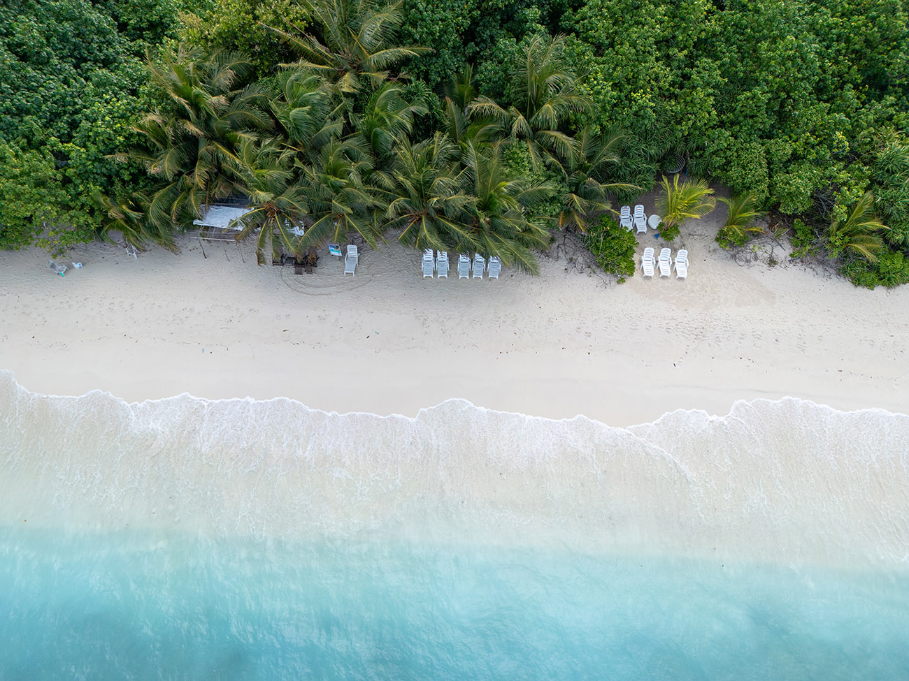 Ukulhas Island aerial view