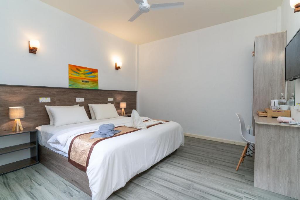 Double room interior with wardrobe